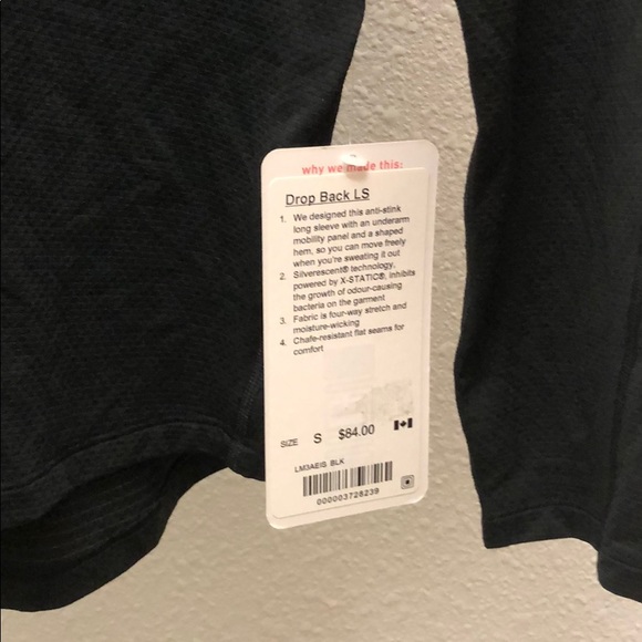 LULULEMON Men's Dropback LS Size S *NWT* - Picture 5 of 6